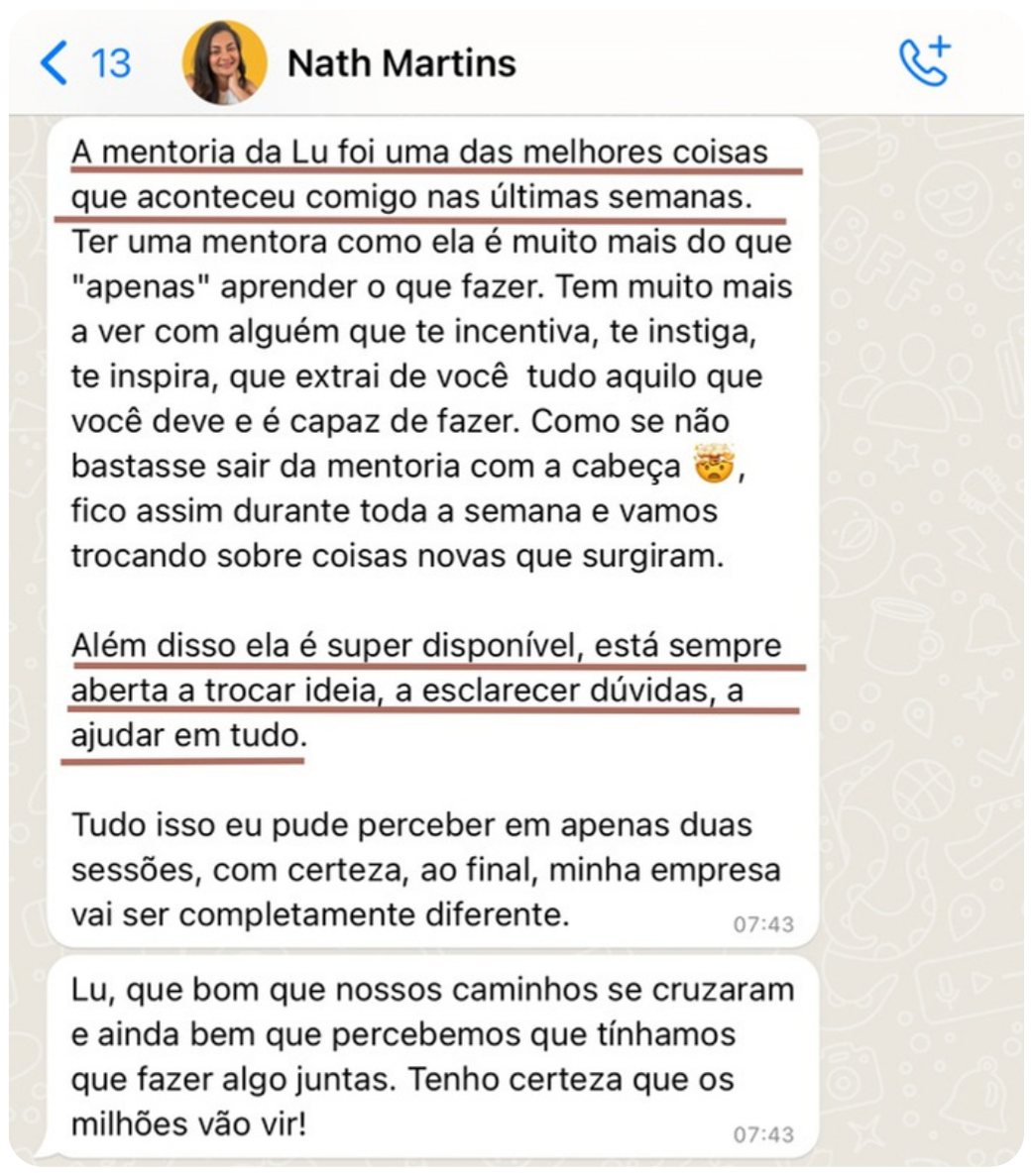 Depoimento de Marçalia Martins por WhatsApp