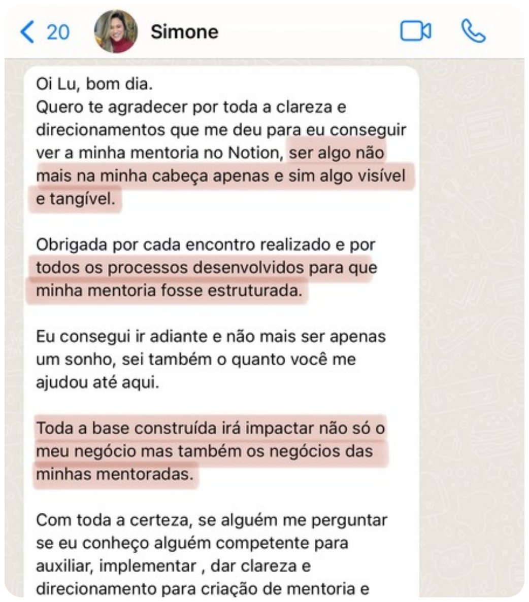 Depoimento de Simone por WhatsApp